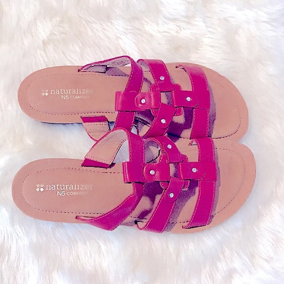 Chic Modern Red Leather Open-Toe Strappy Sandals - Picture 6 of 16